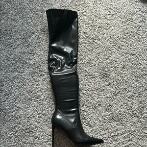 Steve Madden Black Knee-High Women's Boots 8.5